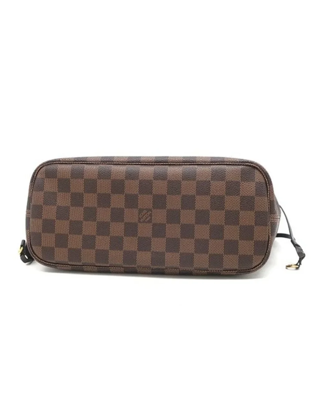 Louis Vuitton Tote Neverfull PM Damier Canvas Ebene Gold Brown